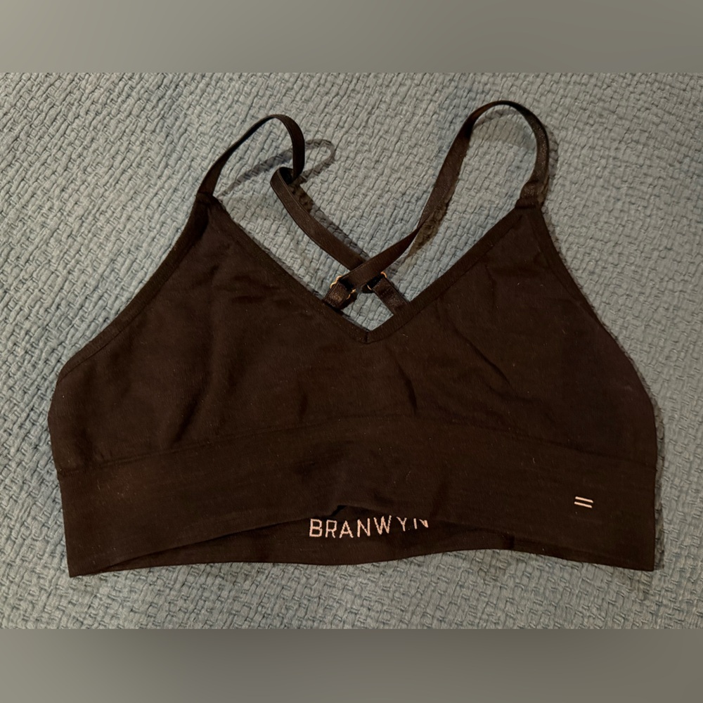 Branwyn Black Essential Bralette Size Medium